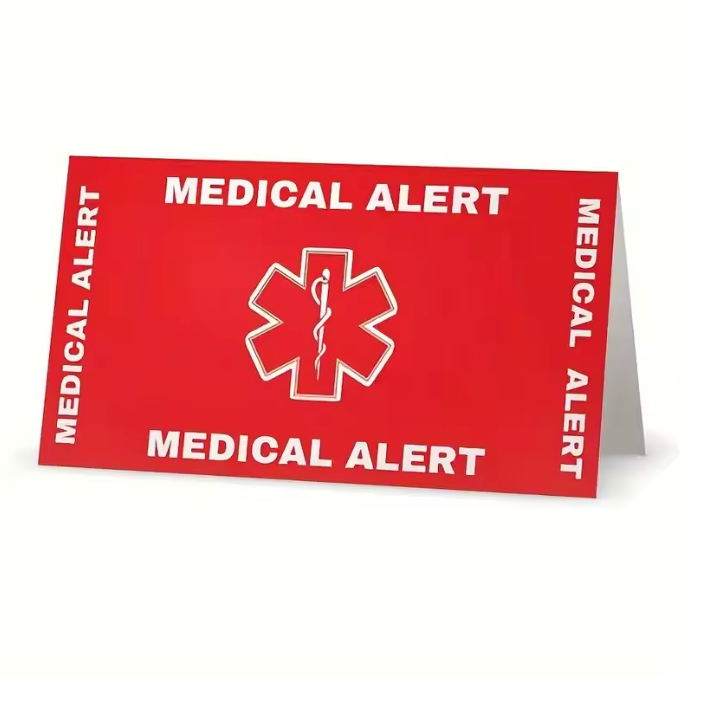20pcs Medical Emergency Cards